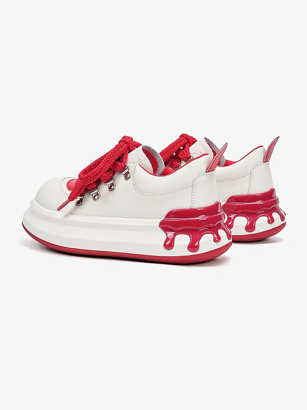 EBLAN | Retro Chunky Sneakers with Melting Sole Accent