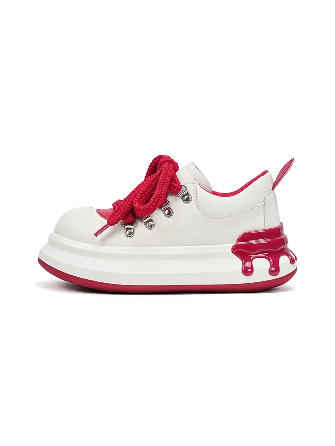 EBLAN | Retro Chunky Sneakers with Melting Sole Accent