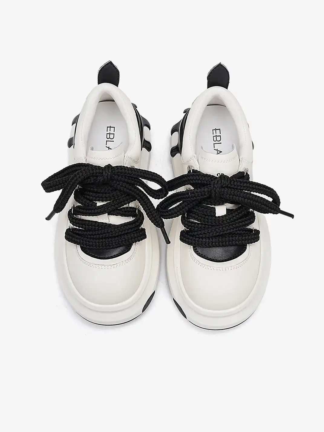 EBLAN | Retro Chunky Sneakers with Melting Sole Accent