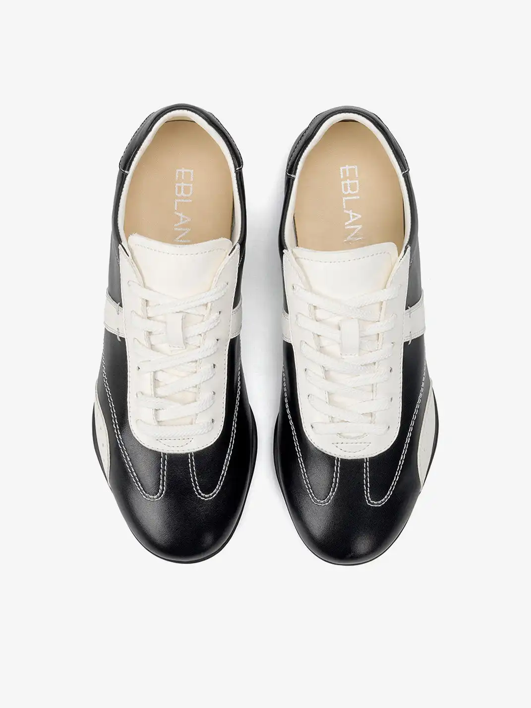 EBLAN | Retro Low-Top Sneakers with Contrast Stripe