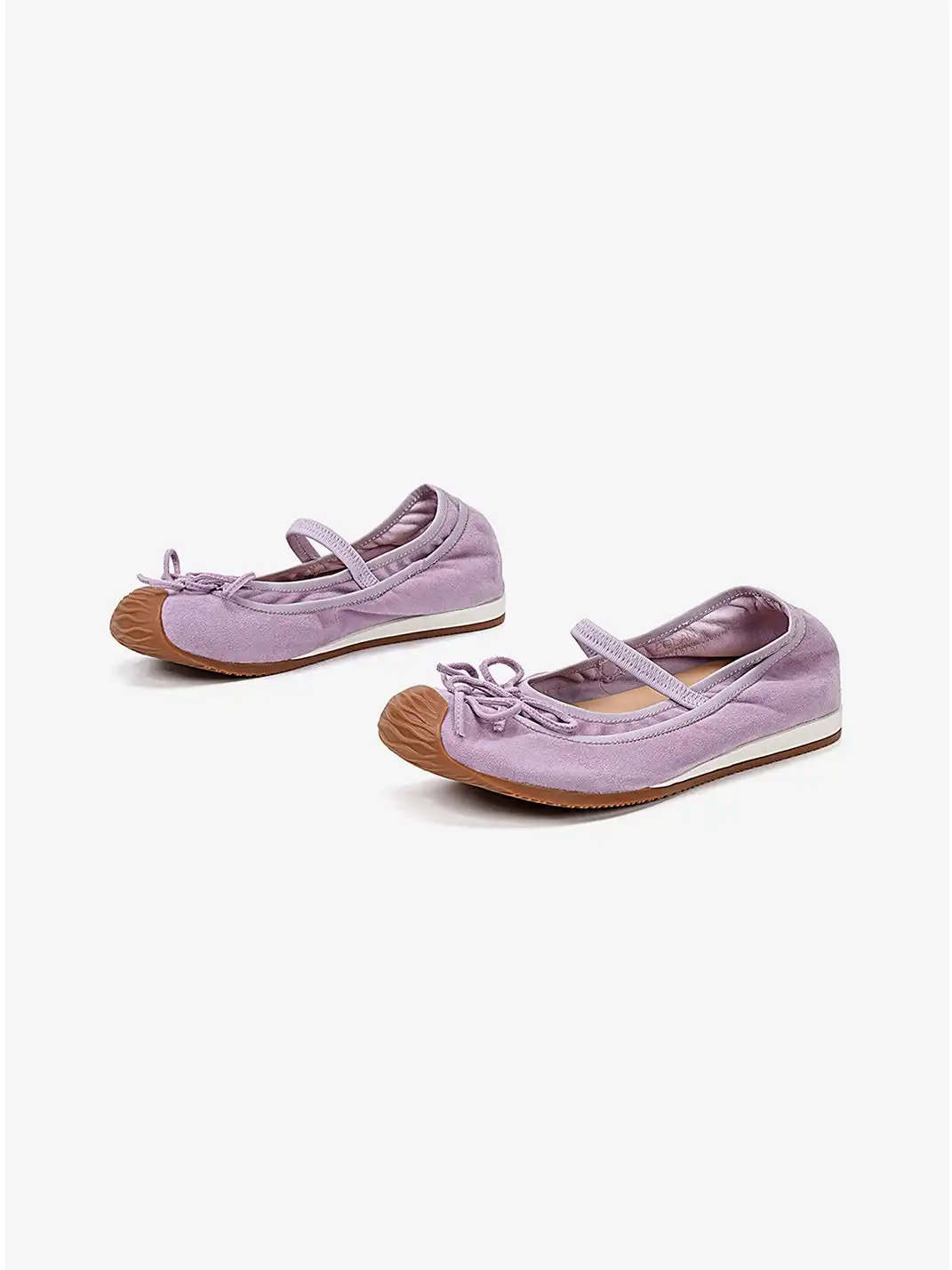 EBLAN | Bow-Adorned Ballet Shoes