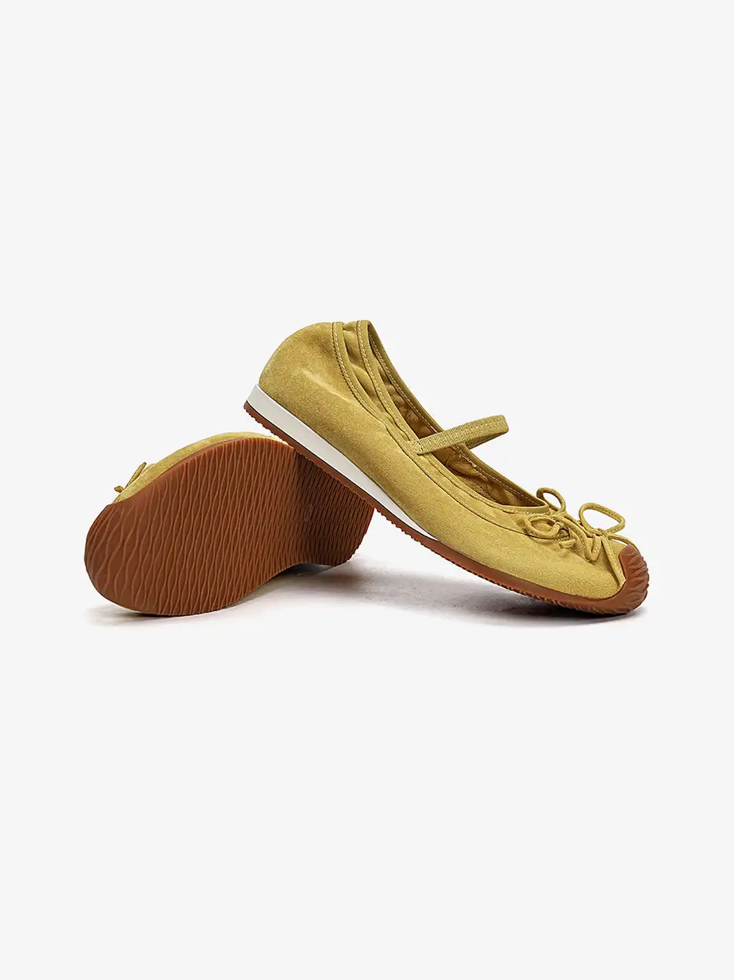 EBLAN | Bow-Adorned Ballet Shoes