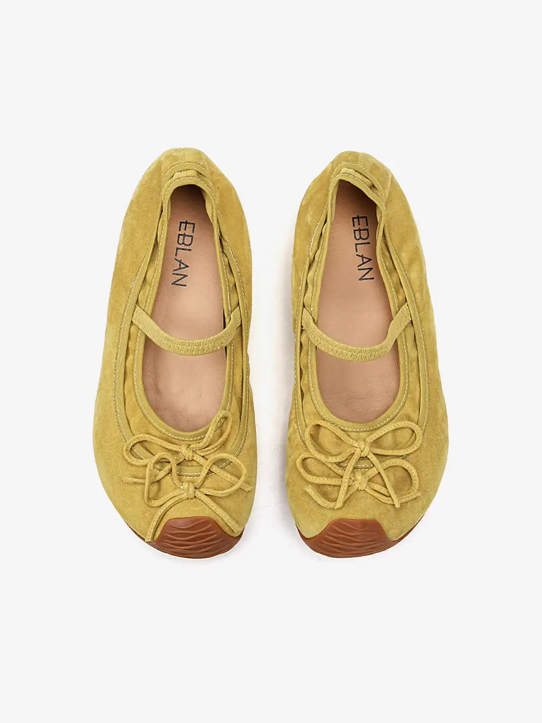 EBLAN | Bow-Adorned Ballet Shoes