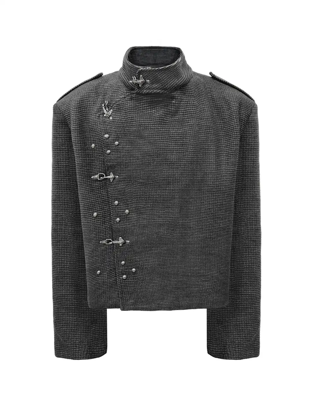 WANNA LAB | Houndstooth Fencing Jacket With Lobster Button
