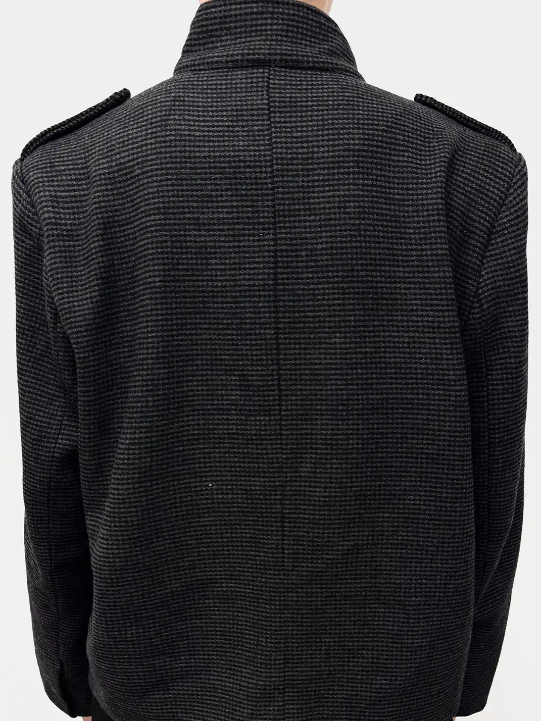 WANNA LAB | Houndstooth Fencing Jacket With Lobster Button