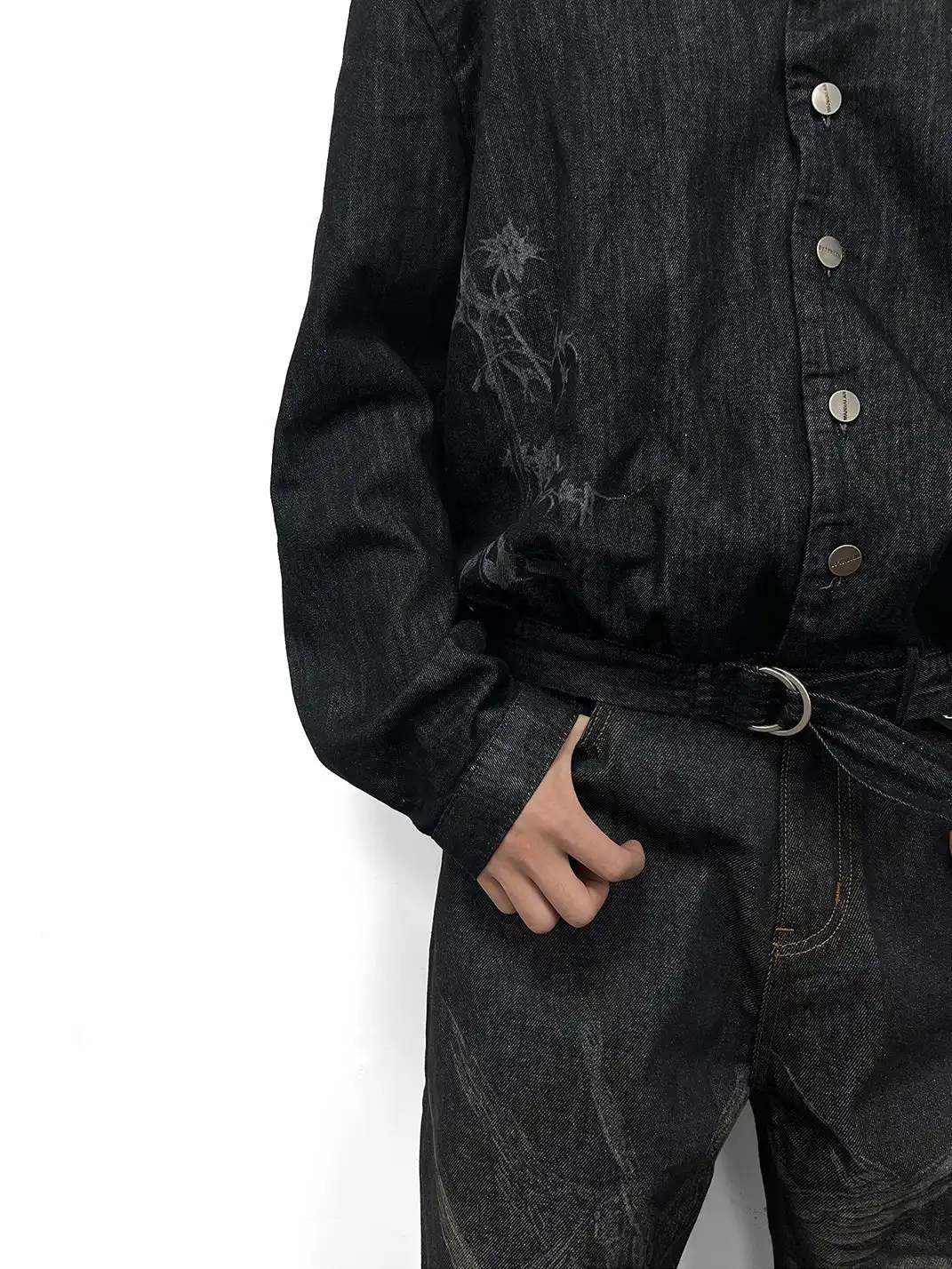 WANNA LAB | "Sword Flower" Adjustable Belt Jacket