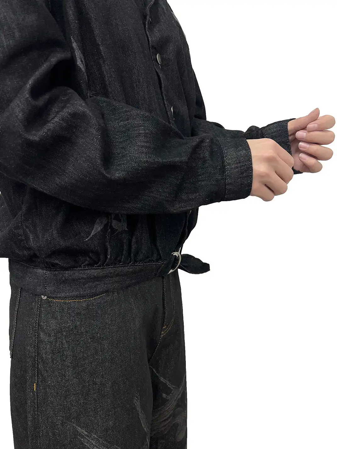 WANNA LAB | "Sword Flower" Adjustable Belt Jacket