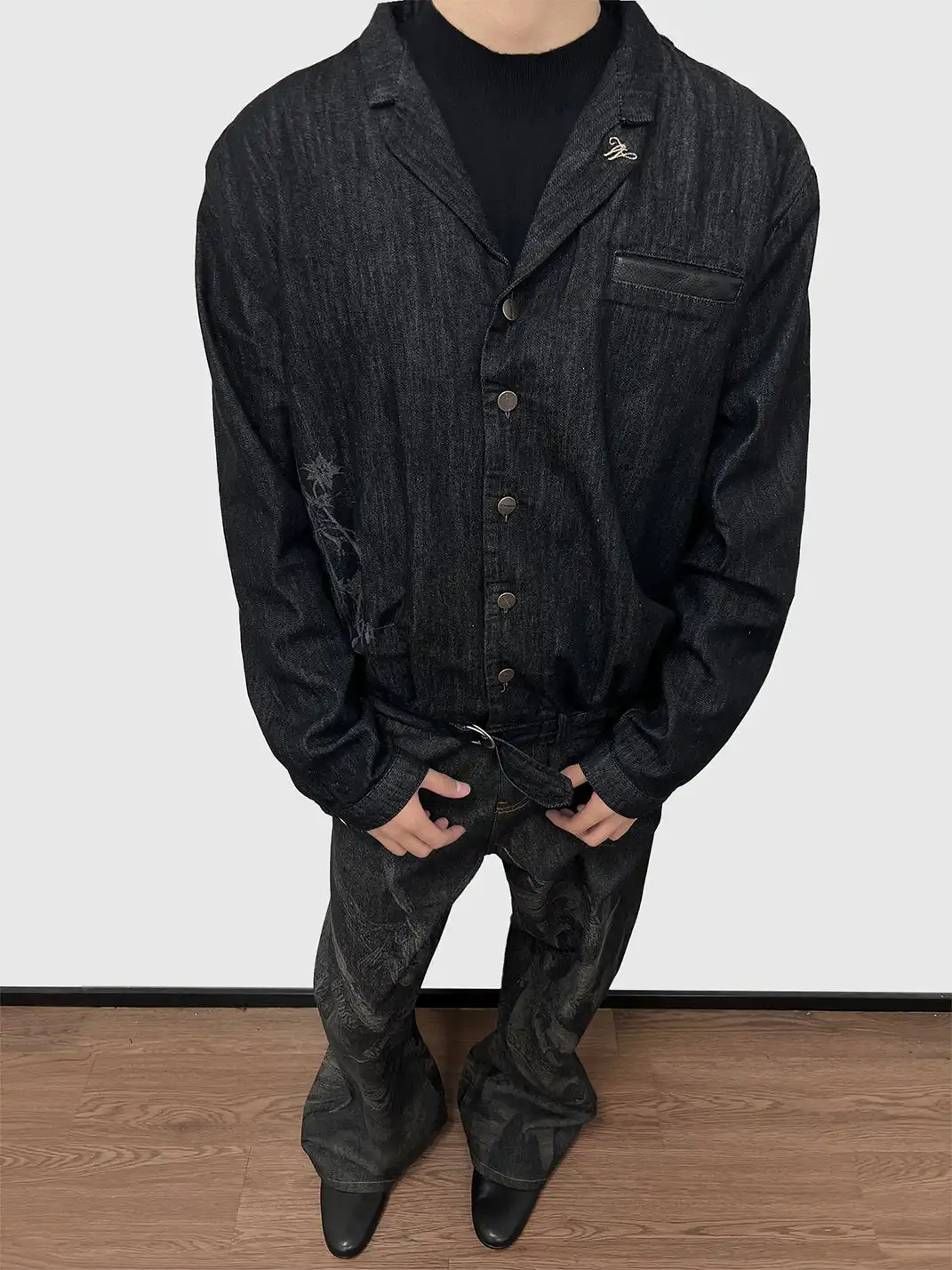 WANNA LAB | "Sword Flower" Adjustable Belt Jacket
