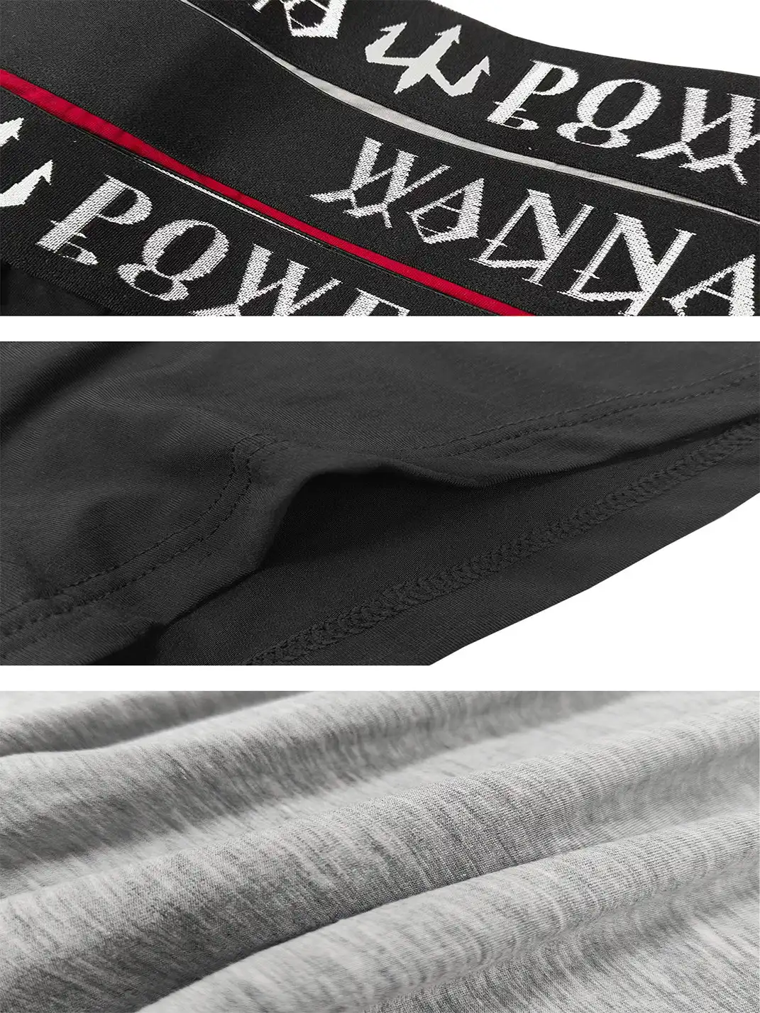WANNA LAB | "Want Power" Flat-Chested Ice Silk Panties