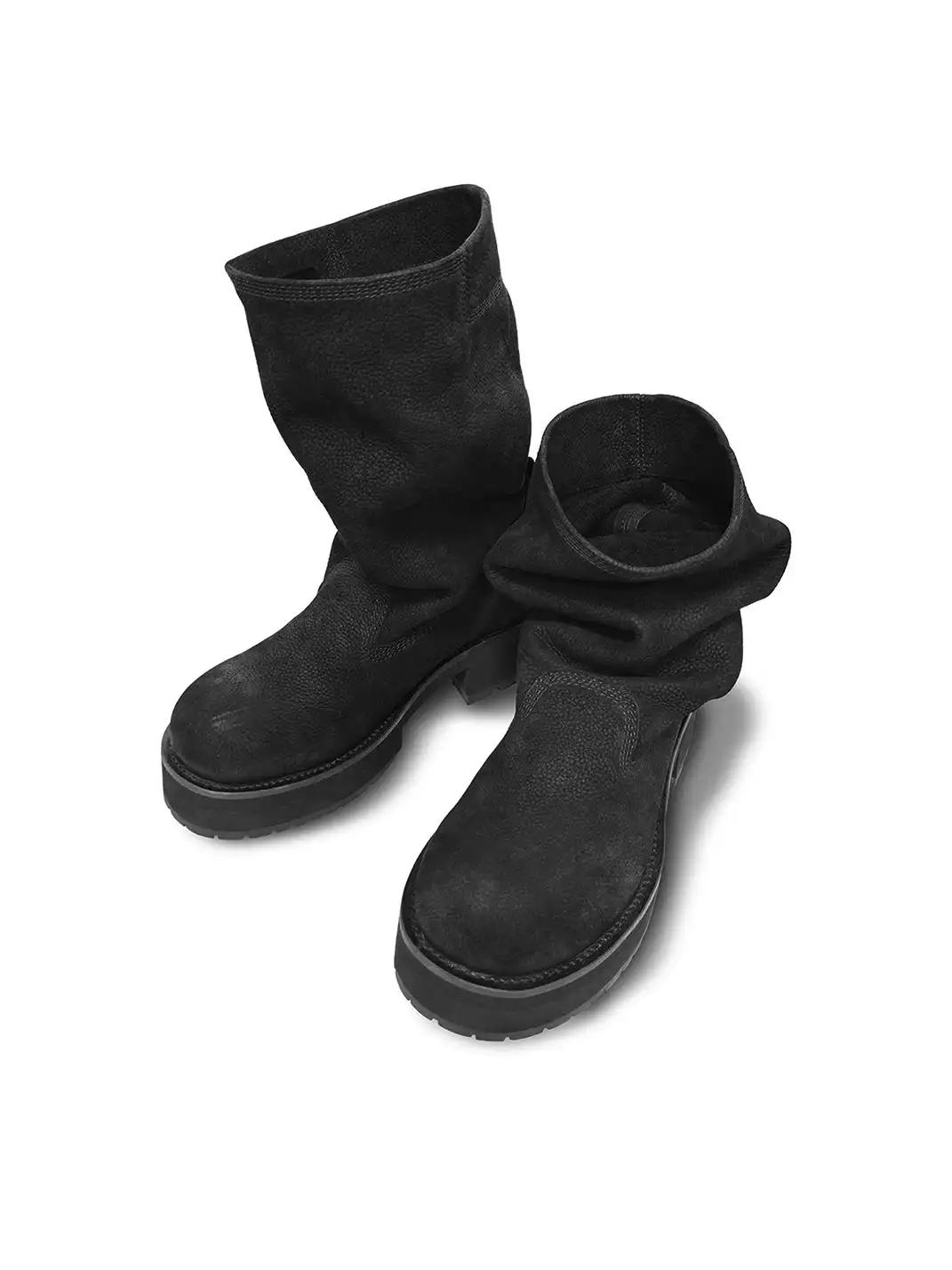 WANNA LAB | Tumbled Nubuck Mid-Calf Boots