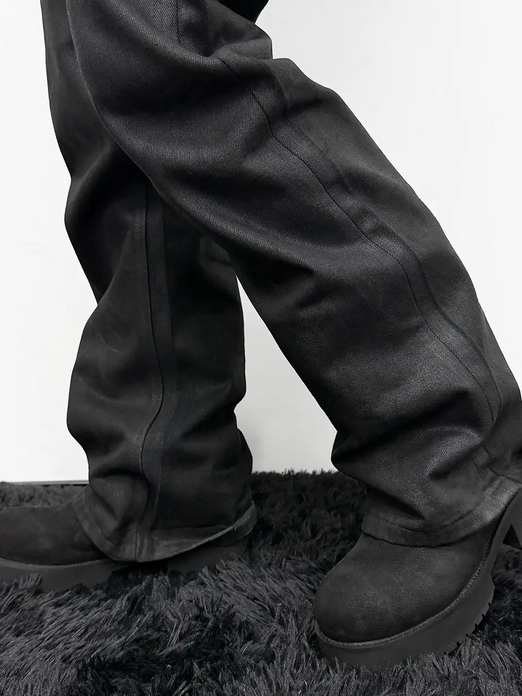 WANNA LAB | Tumbled Nubuck Mid-Calf Boots