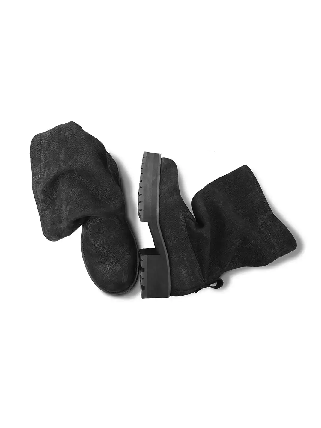 WANNA LAB | Tumbled Nubuck Mid-Calf Boots