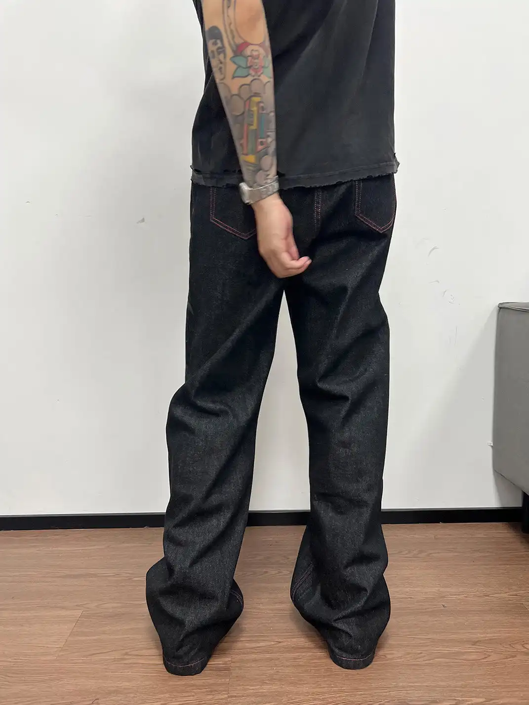 WANNA LAB | "Ghost Hand" Straight Leg Original Jeans