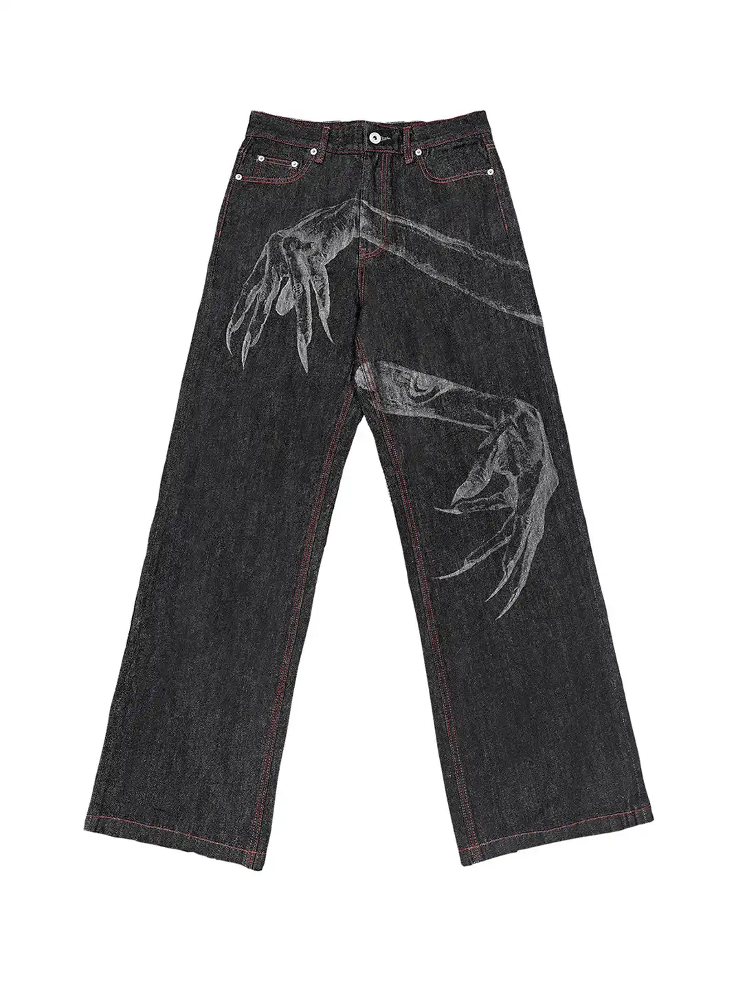 WANNA LAB | "Ghost Hand" Straight Leg Original Jeans