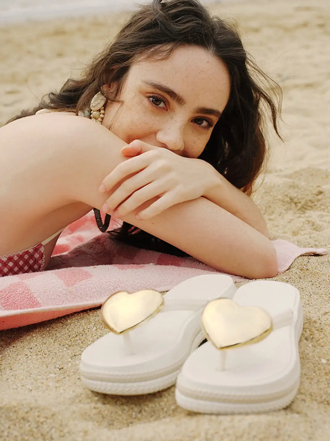 COOLCHAP | Heart-Shaped Platform Flip-Flops