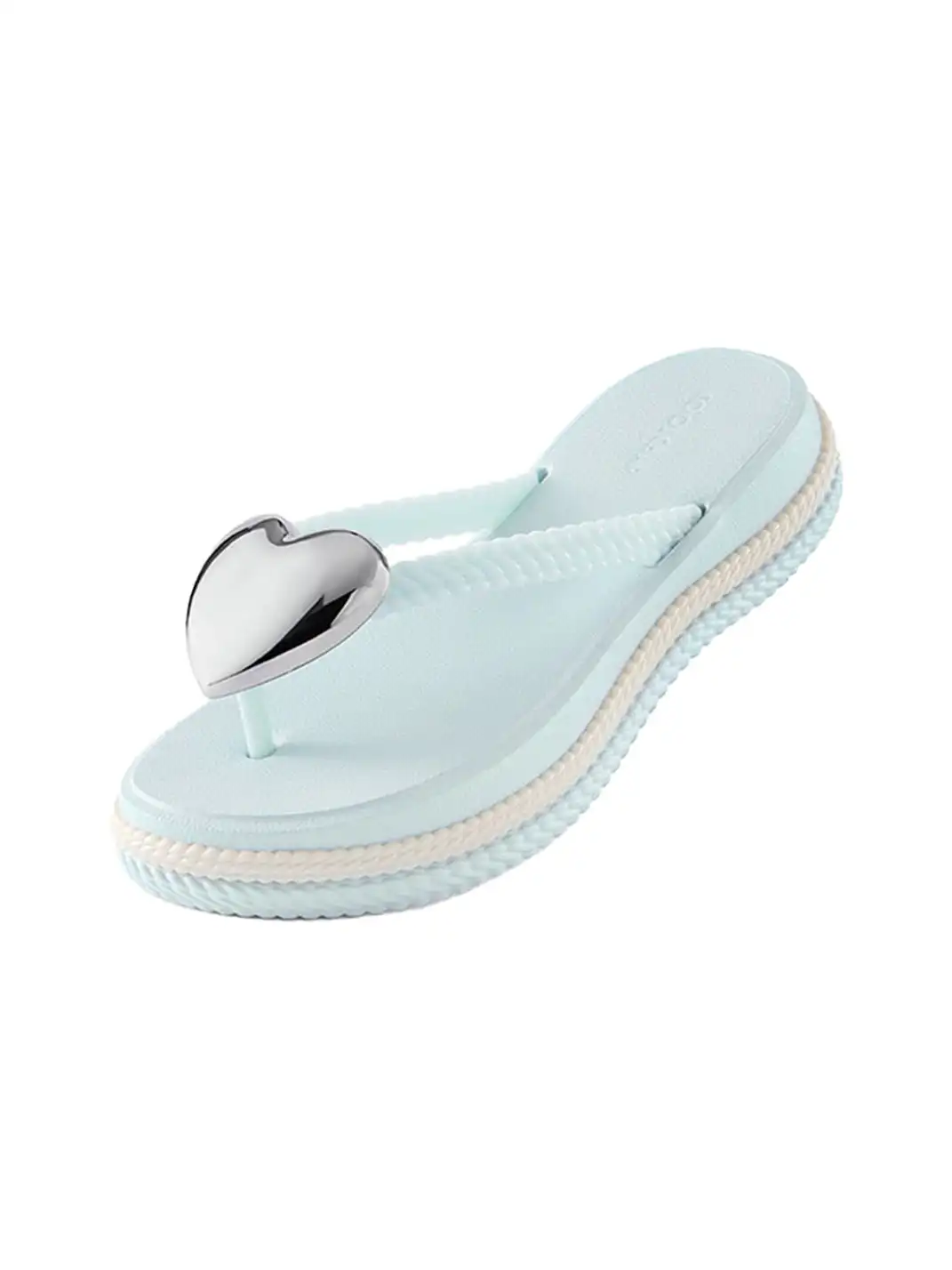 COOLCHAP | Heart-Shaped Platform Flip-Flops
