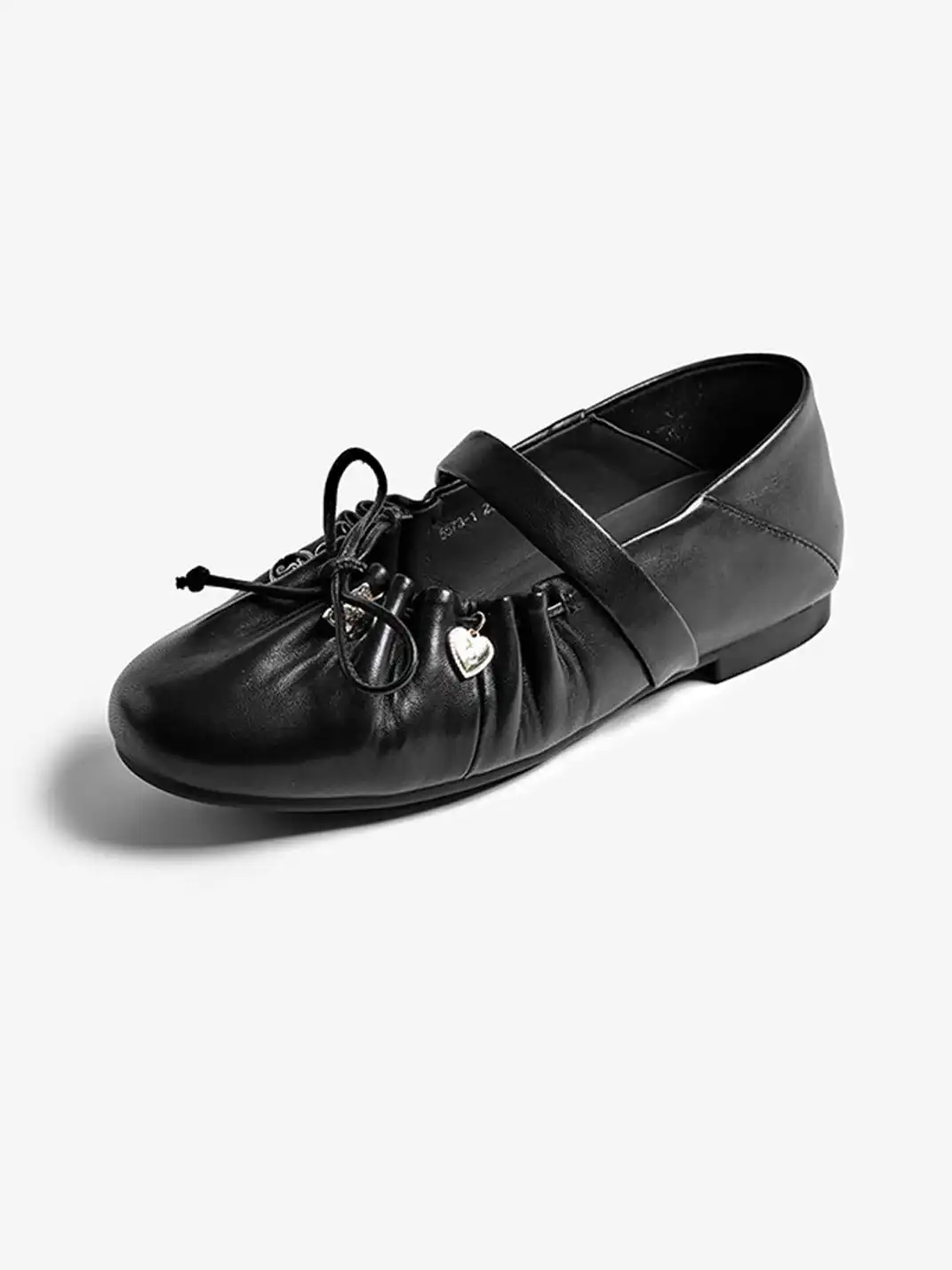 COOLCHAP | Wrinkled Sheepskin Flat Shoes
