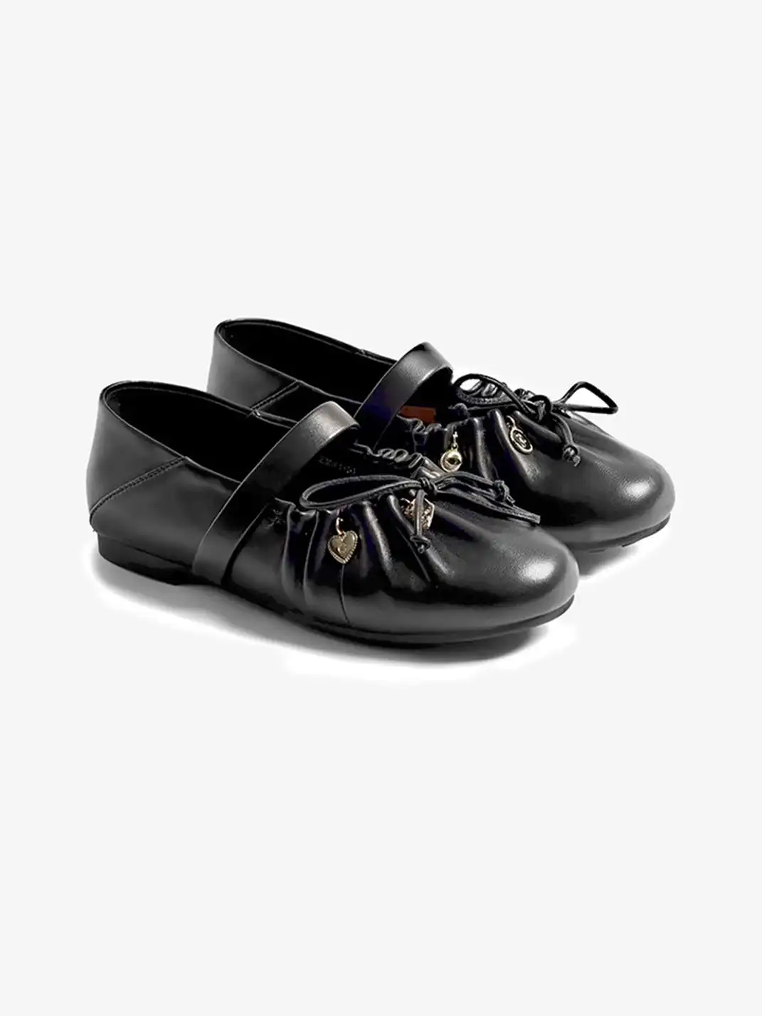 COOLCHAP | Wrinkled Sheepskin Flat Shoes