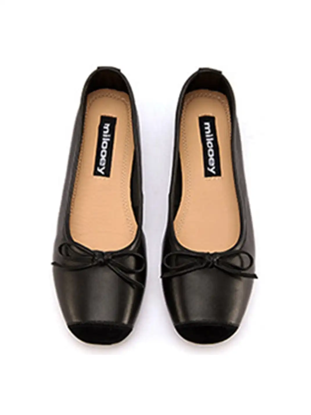 MILU | Flat Ballet Flats With Bows
