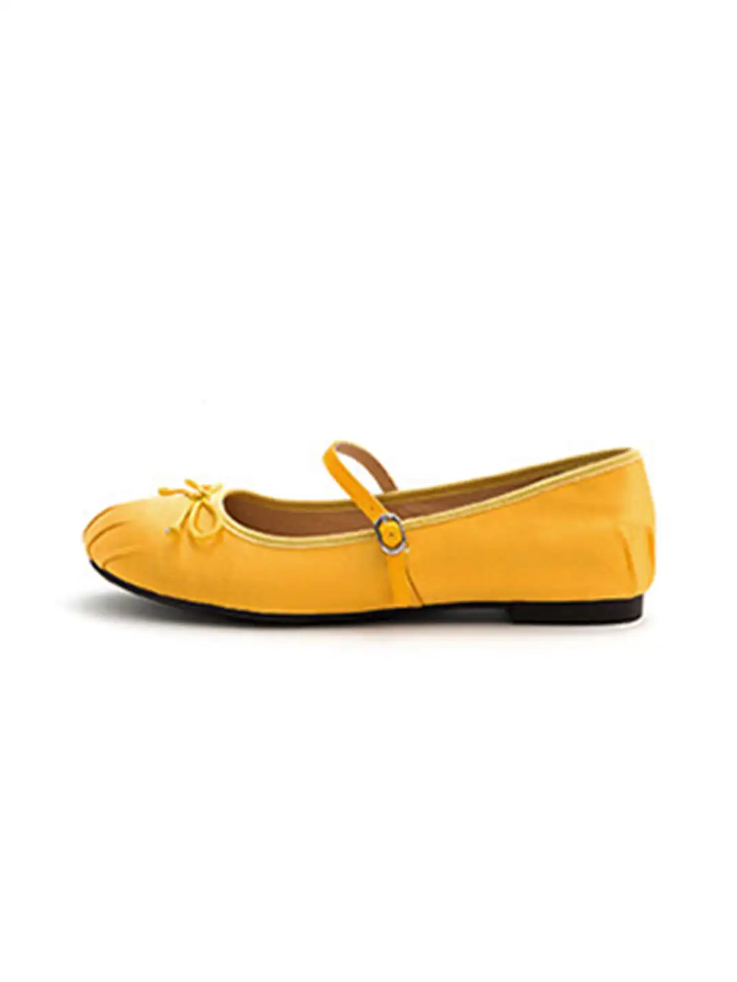 MILU | Shallow-cut flat Mary Jane shoes with bow