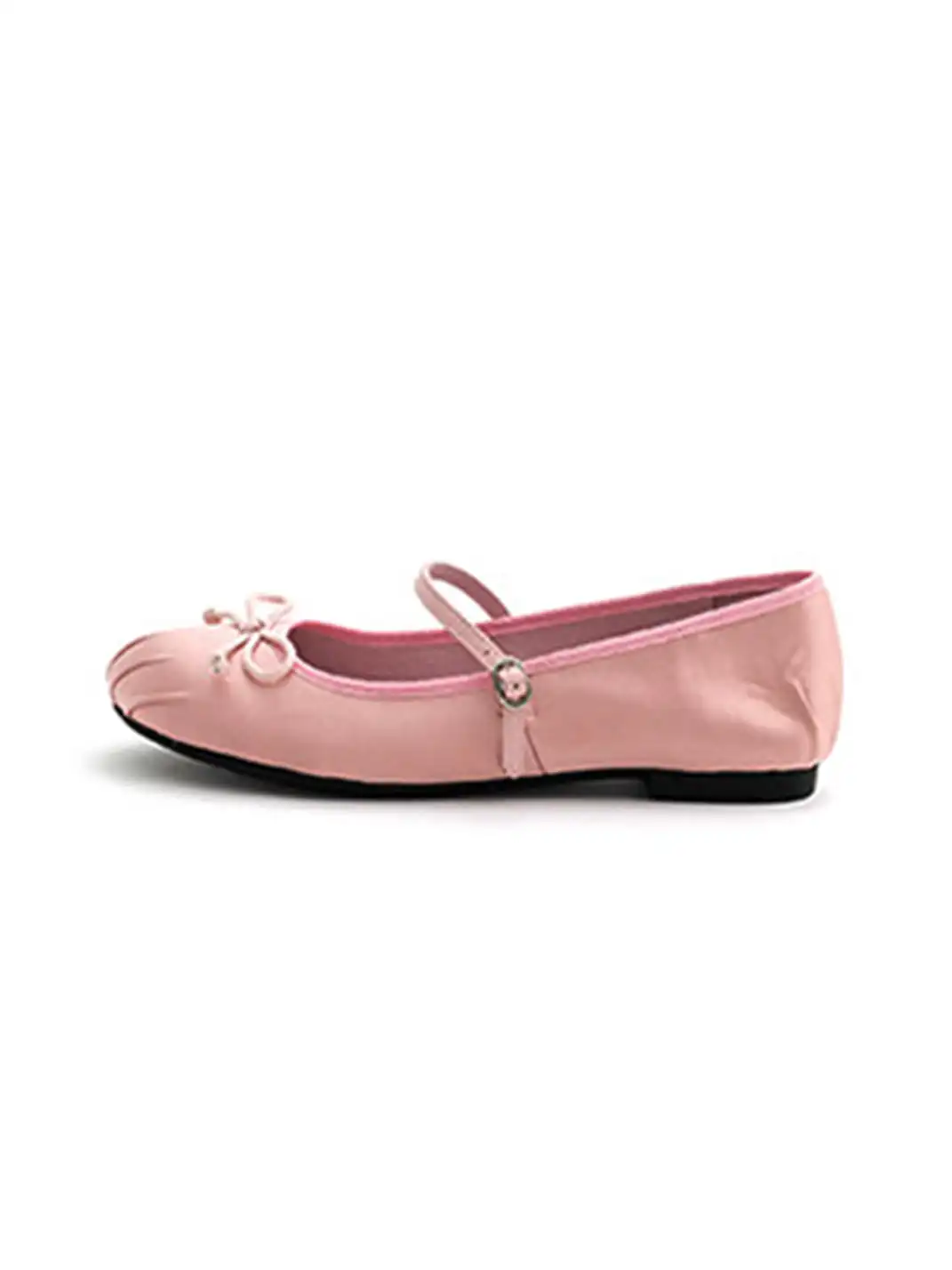 MILU | Shallow-cut flat Mary Jane shoes with bow