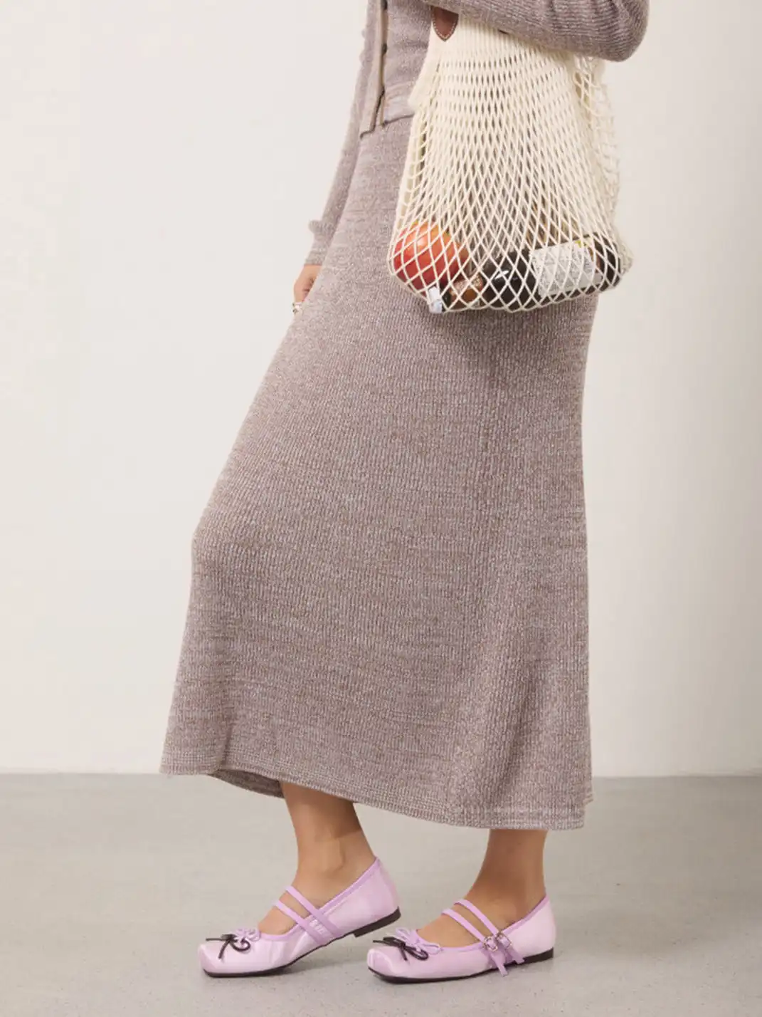 MILU | Square-Toe Ballet Flats with Adjustable Straps