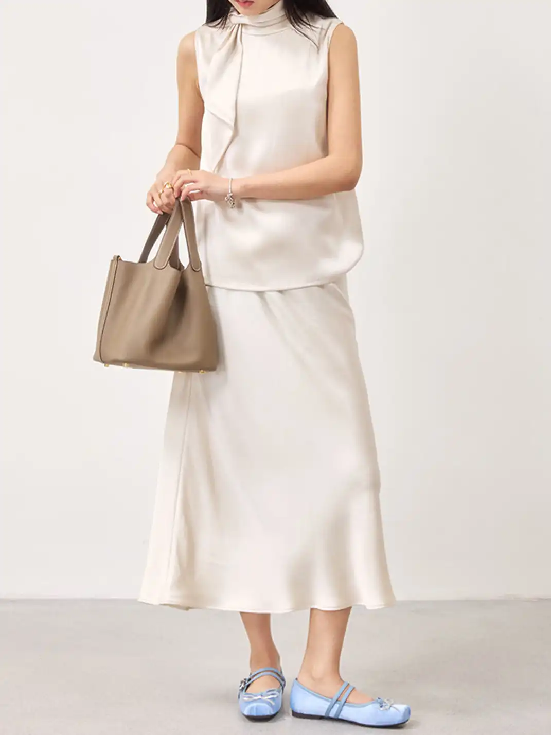 MILU | Square-Toe Ballet Flats with Adjustable Straps