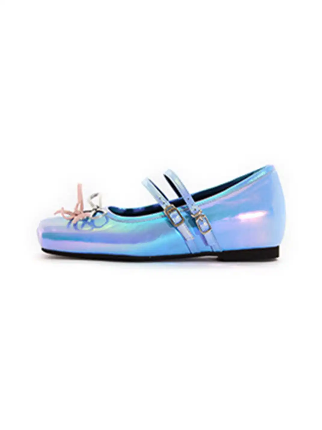 MILU | Square-toe Mary Jane Shoes with Bow