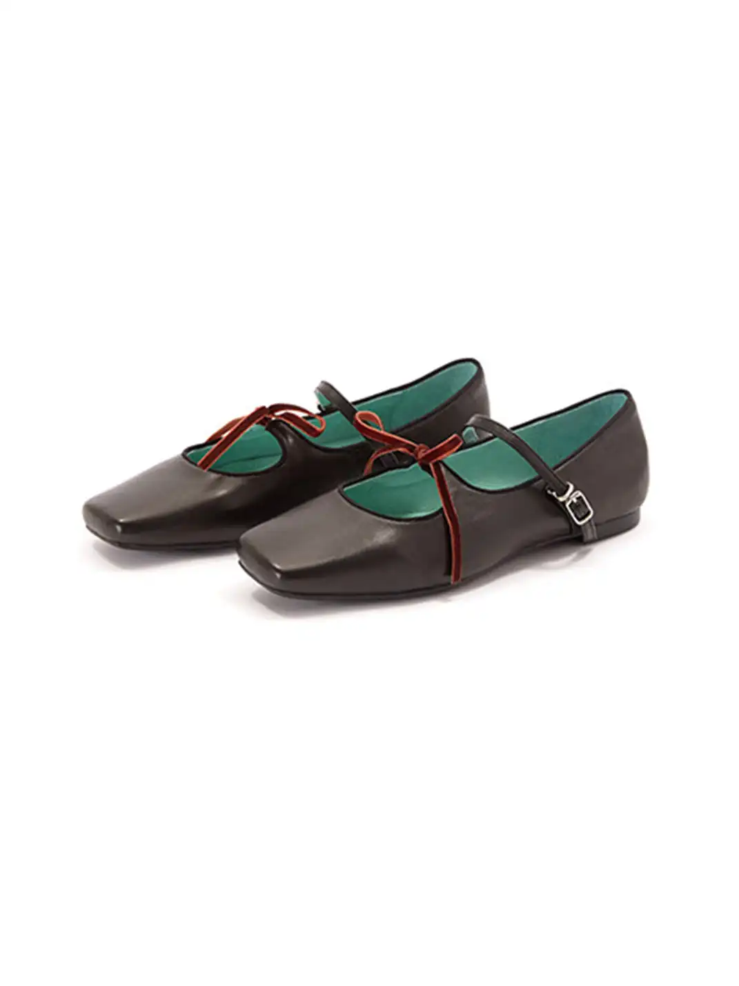 MILU | Flat Double-Strap Ballet Shoes