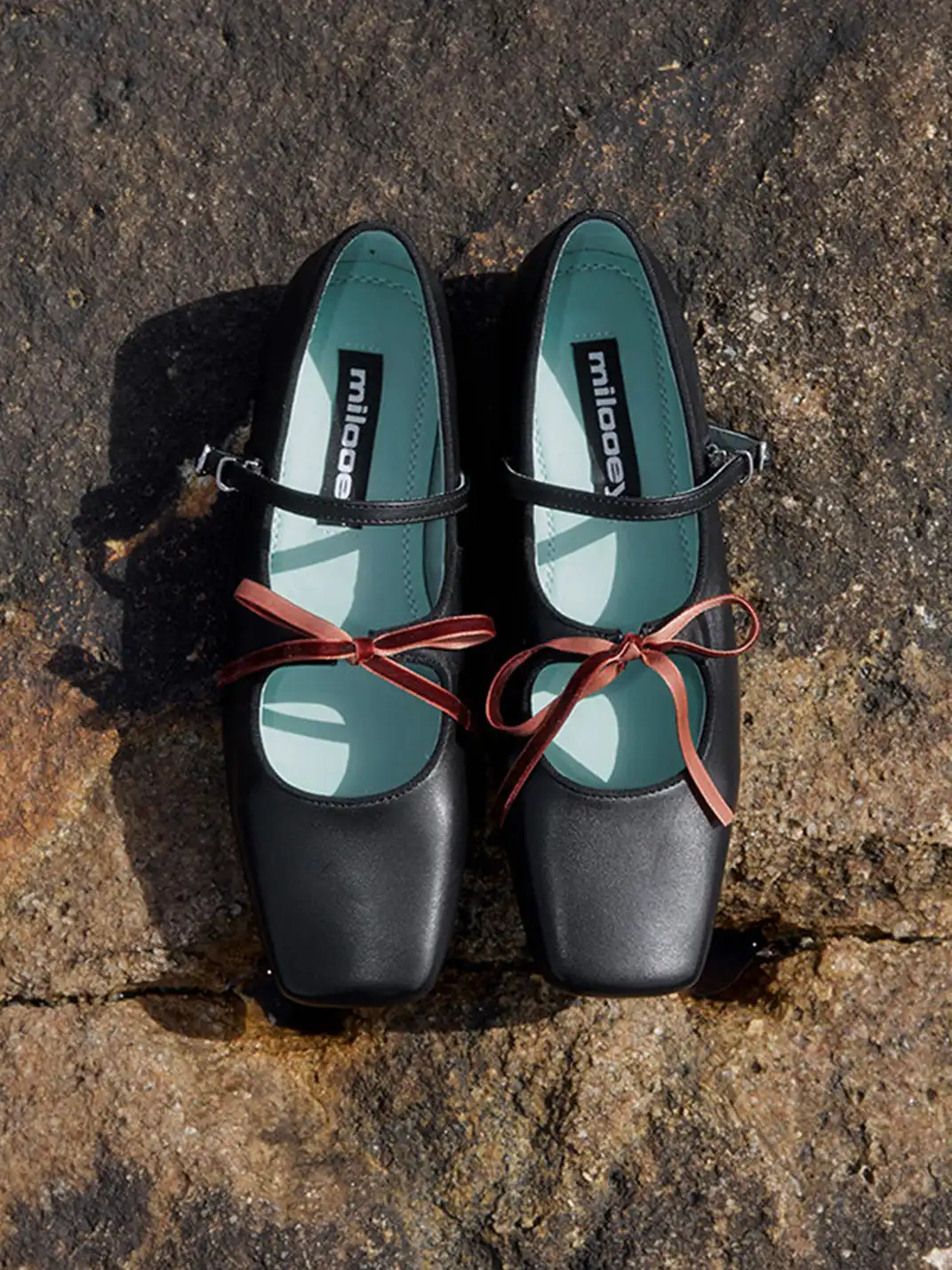 MILU | Flat Double-Strap Ballet Shoes