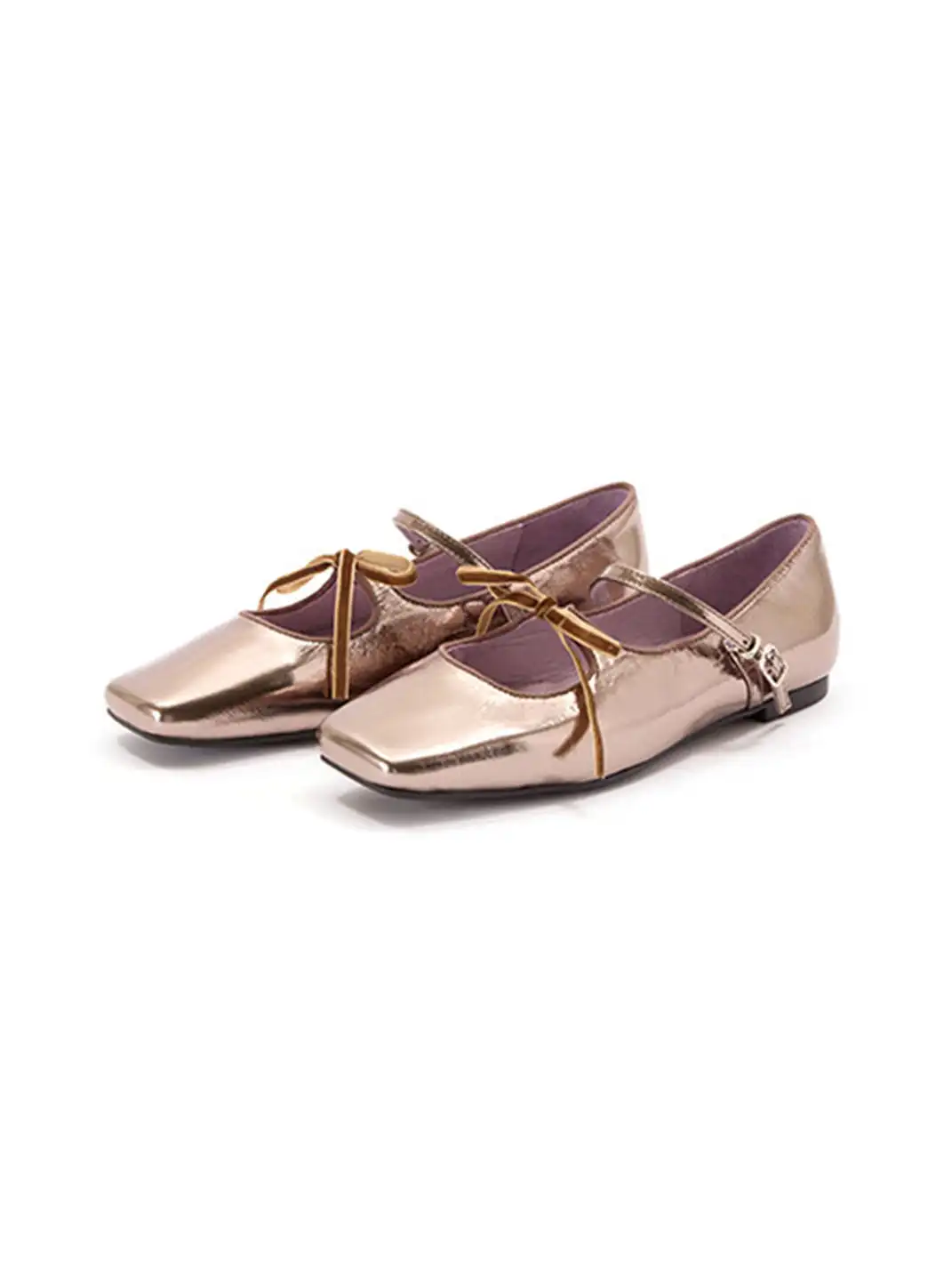 MILU | Flat Double-Strap Ballet Shoes