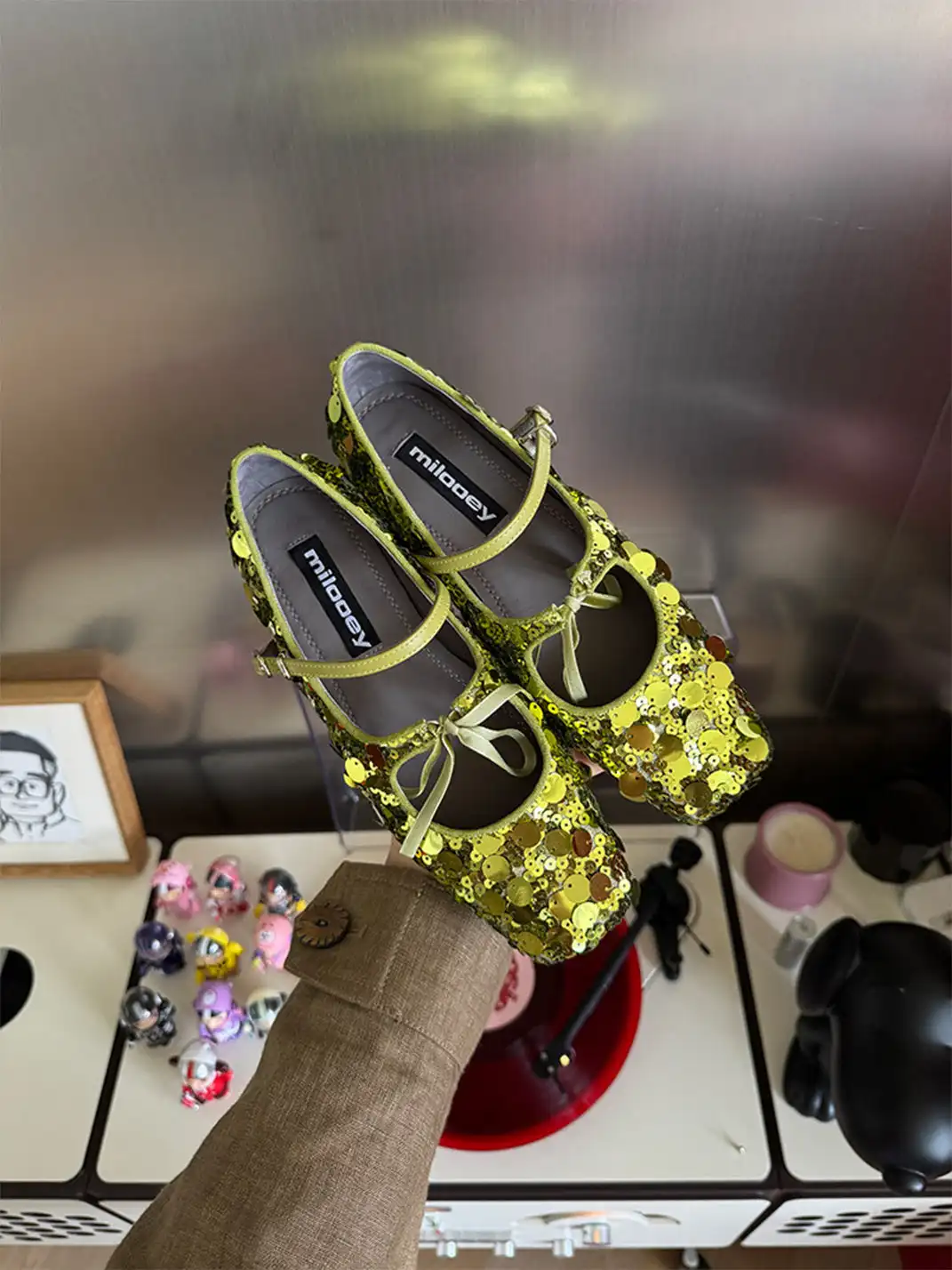 MILU | Flat Double-Strap Ballet Shoes