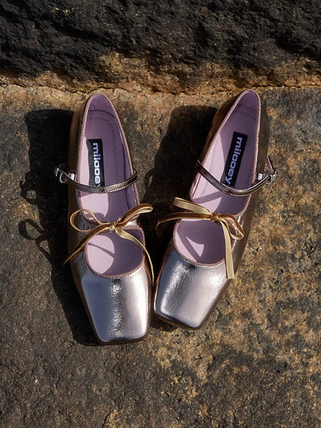 MILU | Flat Double-Strap Ballet Shoes
