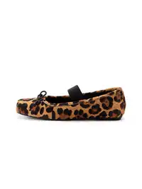 MILU | Bow-Tie Square-Toe Low-Cut Flat Shoes