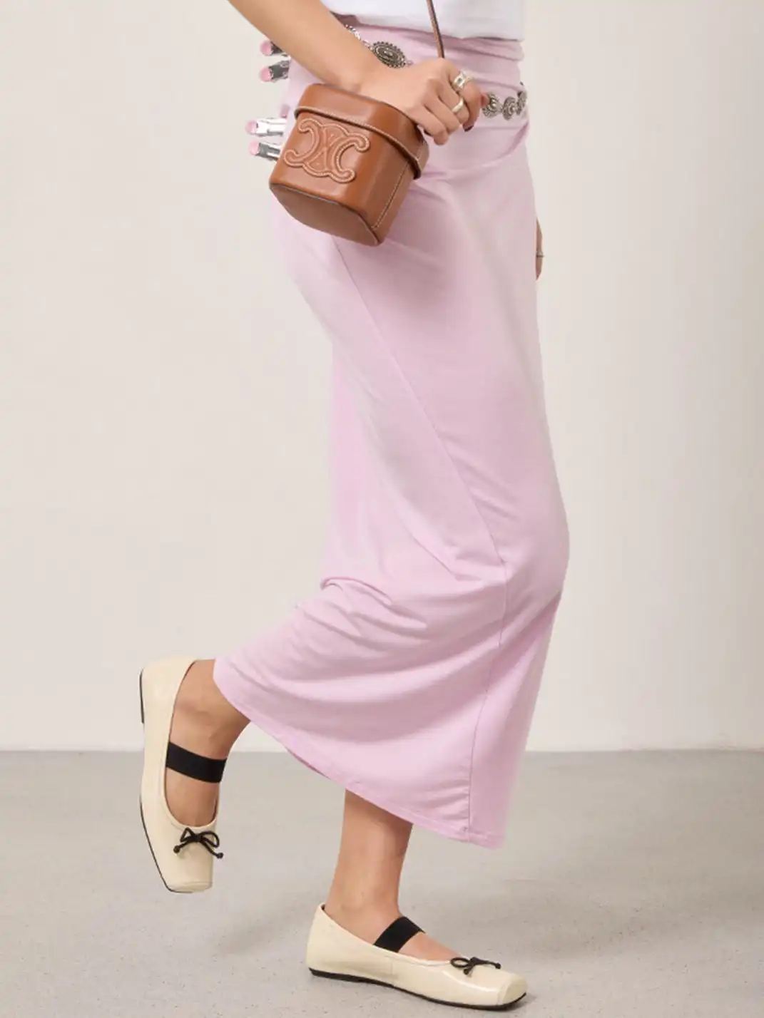 MILU | Bow-Tie Square-Toe Low-Cut Flat Shoes