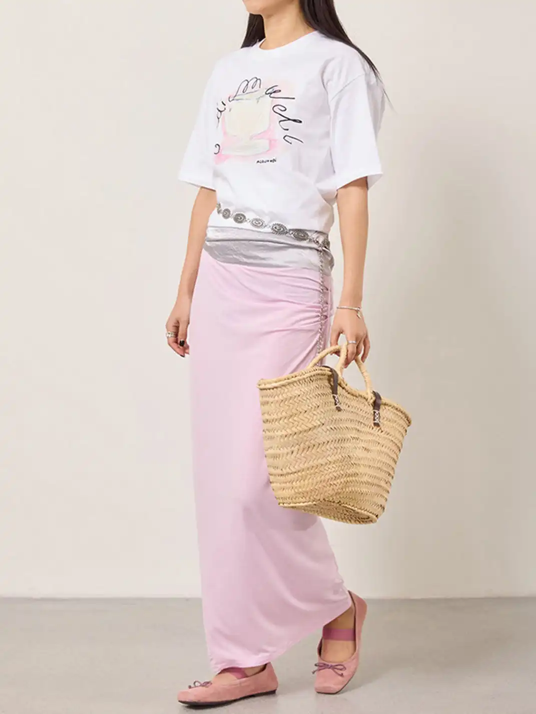MILU | Bow-Tie Square-Toe Low-Cut Flat Shoes