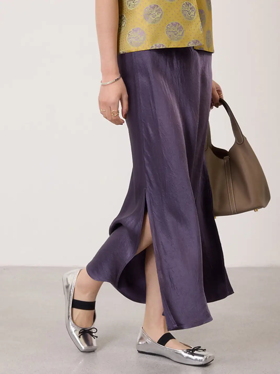 MILU | Bow-Tie Square-Toe Low-Cut Flat Shoes