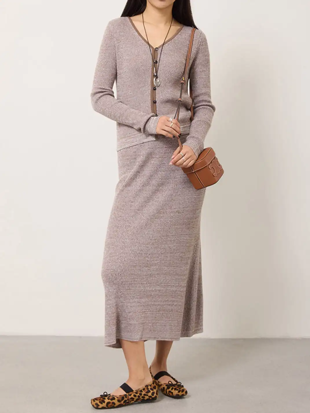 MILU | Bow-Tie Square-Toe Low-Cut Flat Shoes