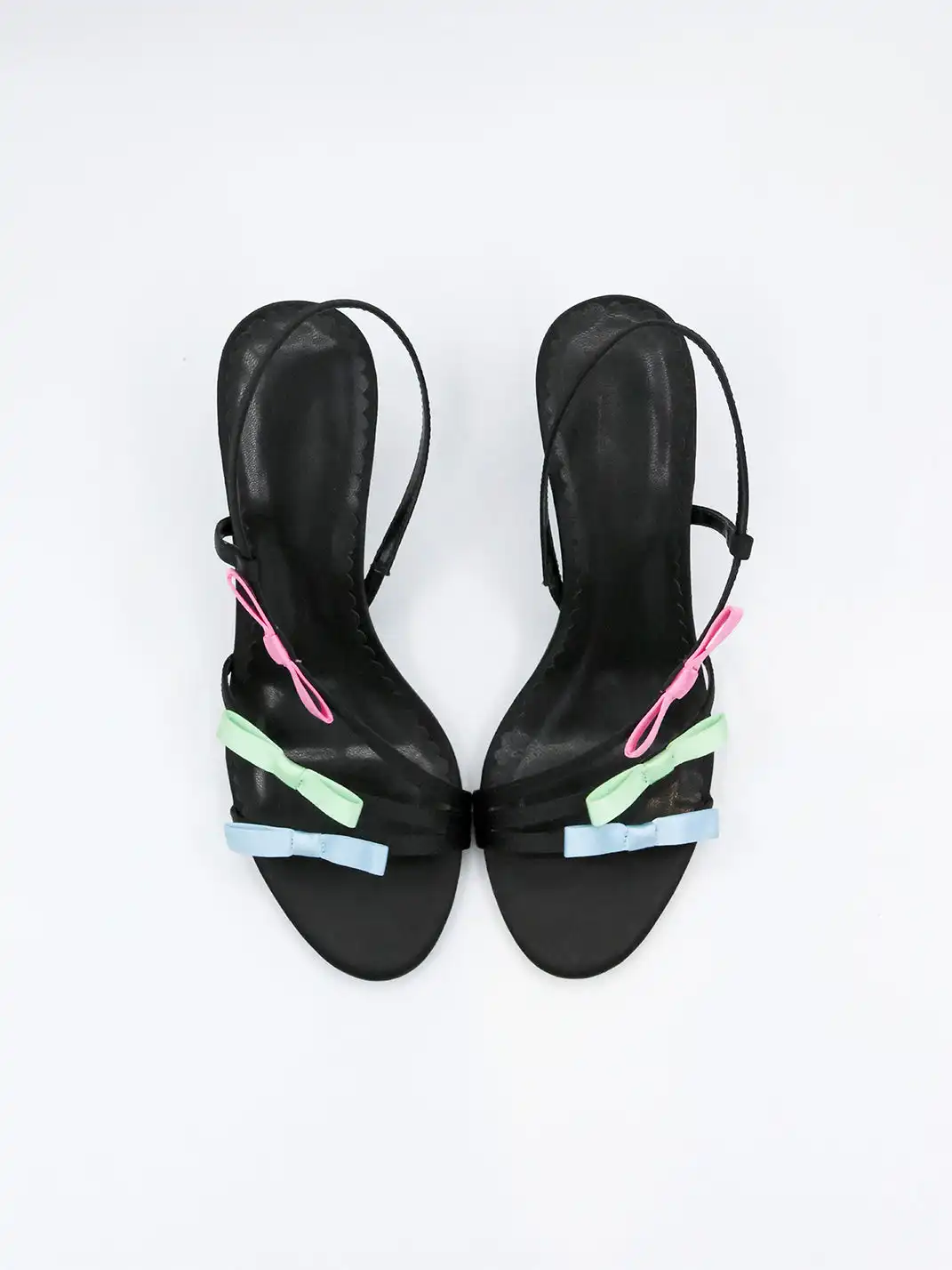 ElegiFemme | Strappy High-Heeled Sandals With Bow