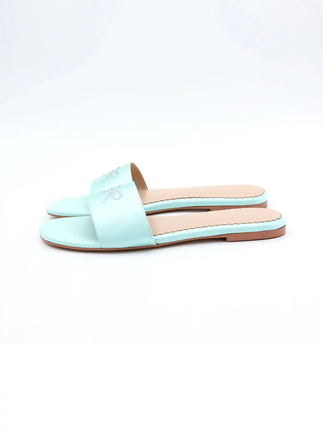 ElegiFemme | Bow-Knot Rhinestone Flat Sandals