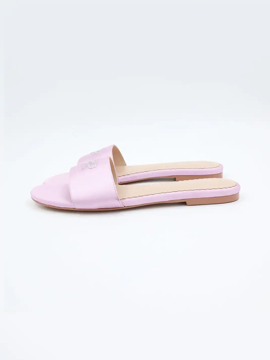 ElegiFemme | Bow-Knot Rhinestone Flat Sandals