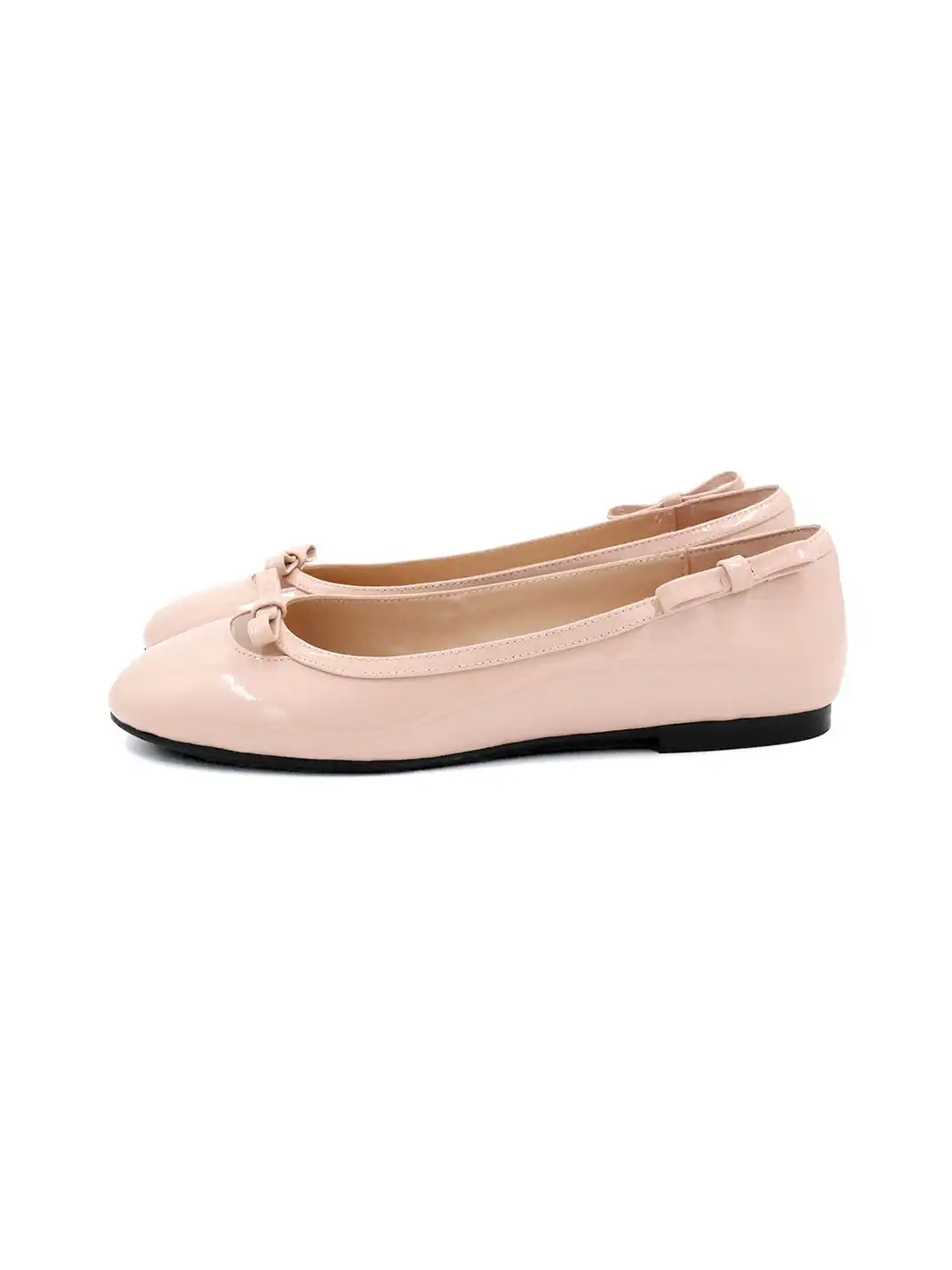 ElegiFemme | Round-Toe Heart-Shaped Ballet Shoes
