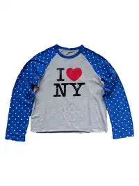 Ins Gale | Star-Patterned Color-Blocked T-Shirt