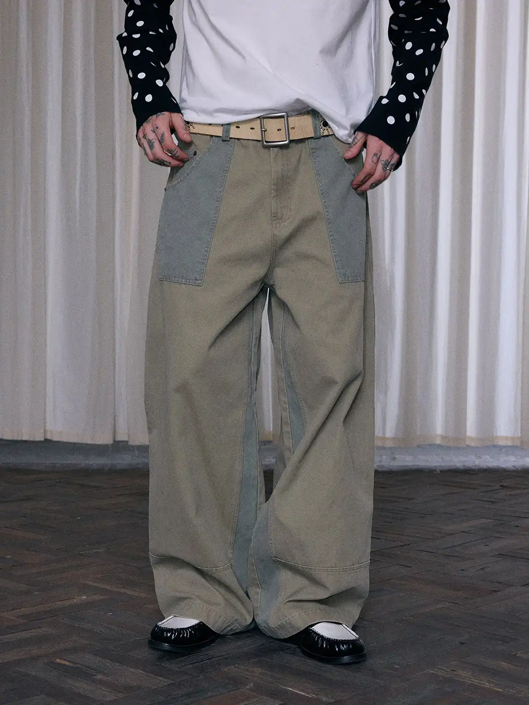 Ins Gale | Double-Panel Work Pants