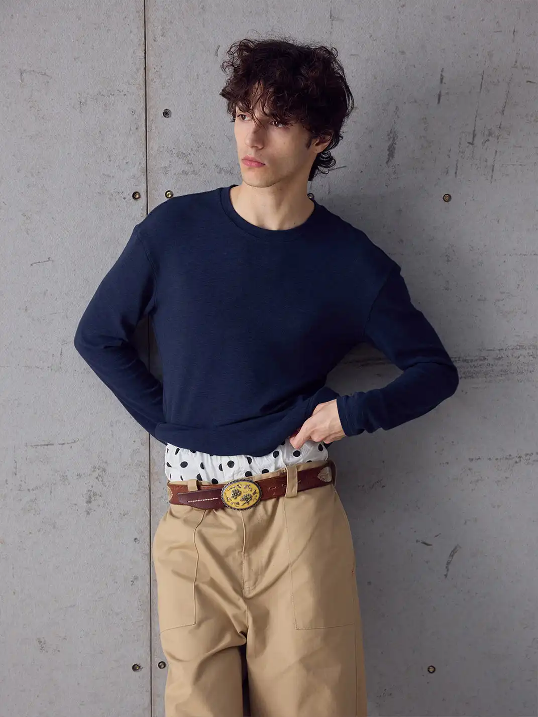 Ins Gale | Polka Dot Lightweight Breathable Lounge Pants