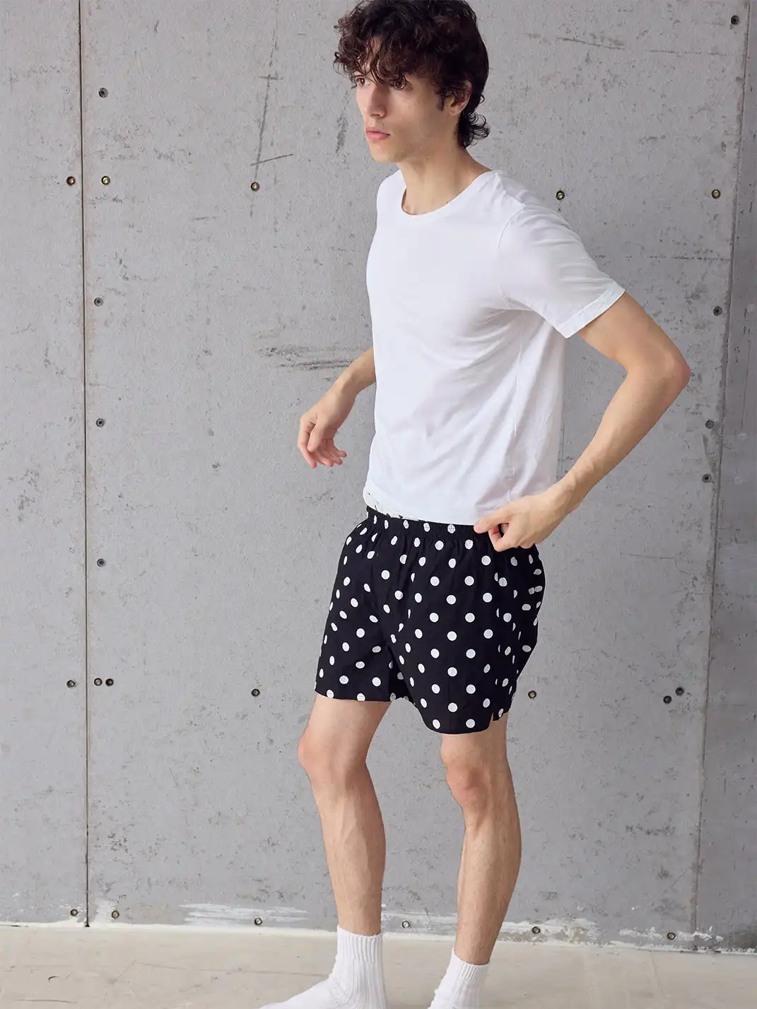 Ins Gale | Polka Dot Lightweight Breathable Lounge Pants
