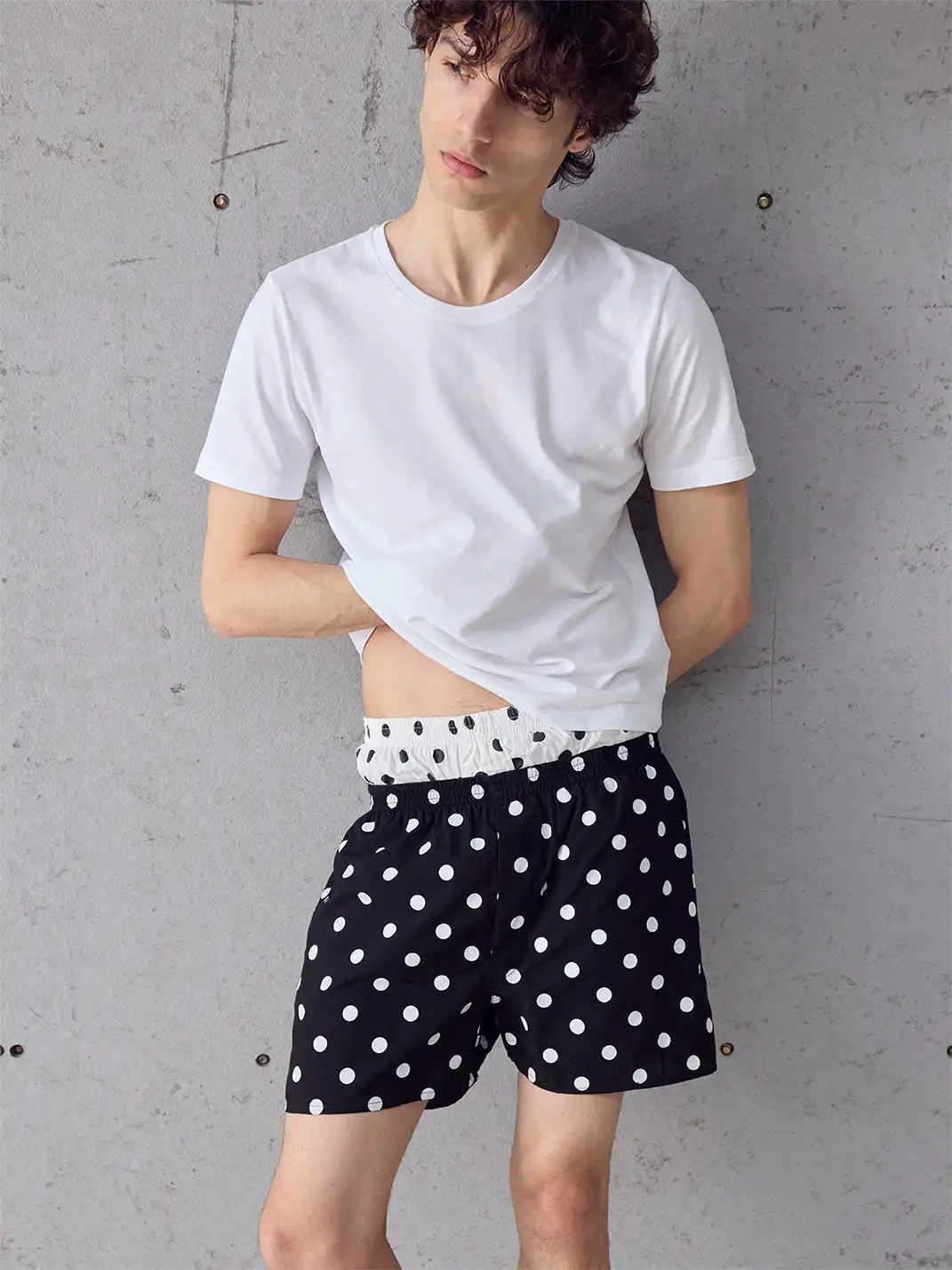 Ins Gale | Polka Dot Lightweight Breathable Lounge Pants
