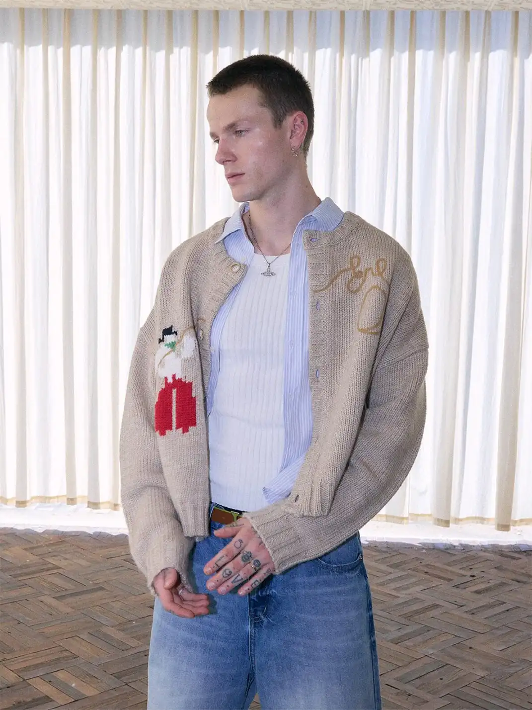 Ins Gale | Chunky Knit Cardigan Sweater