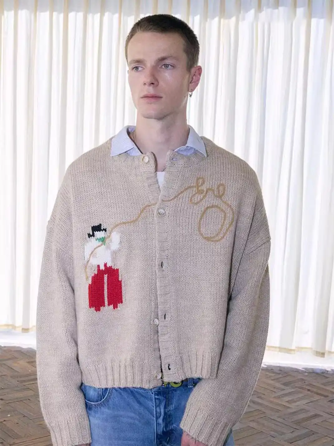 Ins Gale | Chunky Knit Cardigan Sweater