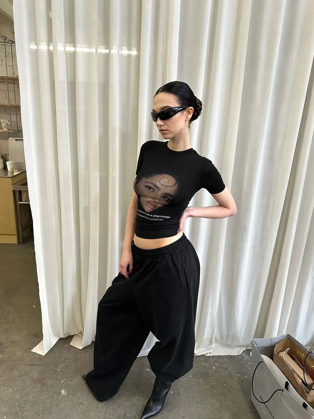0122stepll | Portrait Print T-shirt